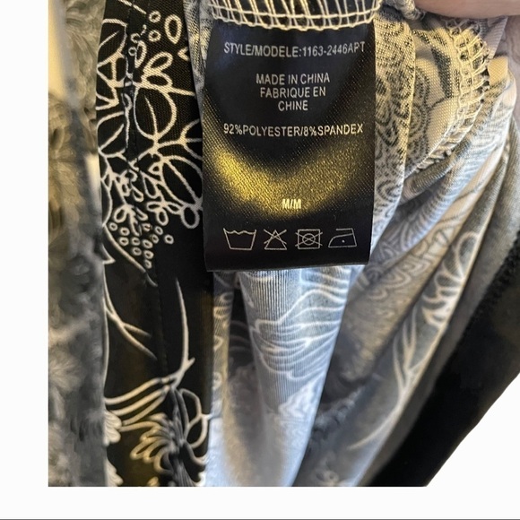 NWT Majora black white floral dress tie waist - Picture 8 of 11